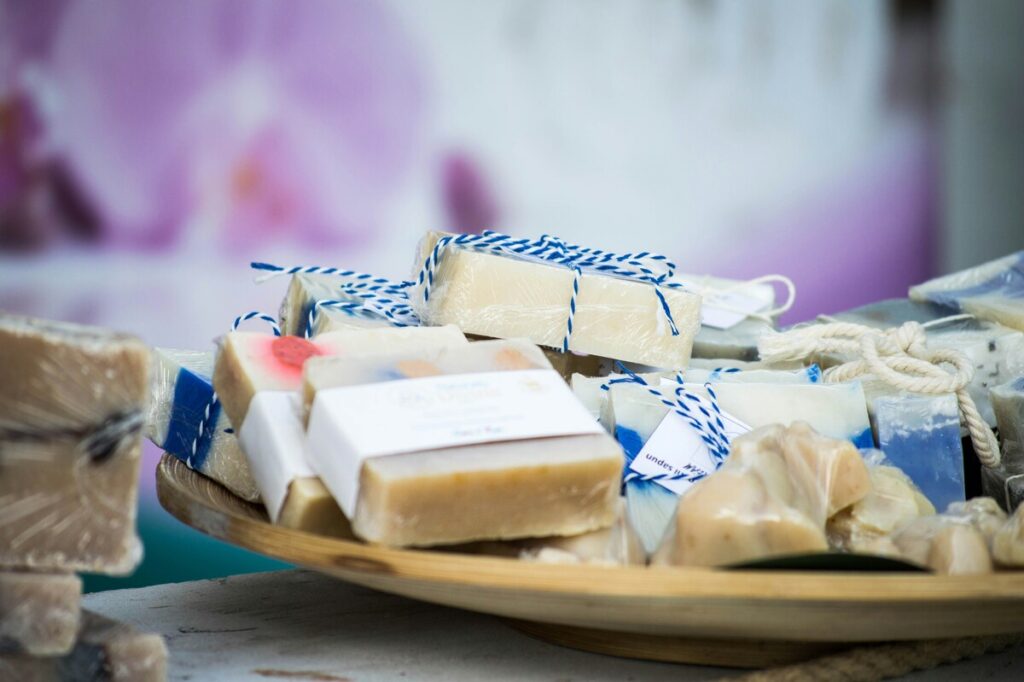 soaps with minimal packaging